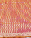 Jashn-e-Bahar Peach Katan Silk Saree