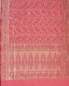 Rinpoche Peach Lotus Katan Silk Saree