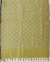 Niloufer Pista Green Silk Saree