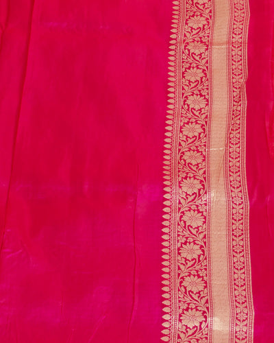 Yashodhara Red Rangkaat Katan Silk Saree