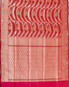 Bhasundara Rani Red Gyasar Katan Silk Saree
