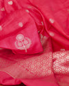 Abeer Rani Pink Chinya Silk Sari