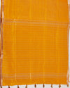 Kesar Tilakam Yellow Light Silk Sari