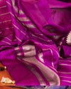 Jamun Purple Light Silk Sari