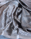 Jardine Smoky Blue Katan Silk Saree