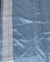 Jardine Smoky Blue Katan Silk Saree