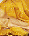 Swarna Yellow Tanchoi Silk Saree