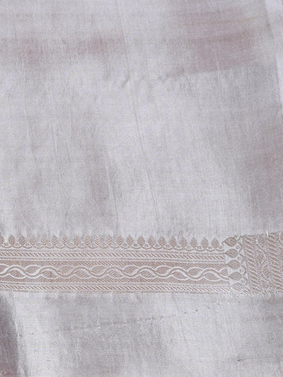 Florence Silver Grey Silk Saree