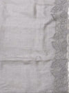 St Ives Silver Tissue Cutwork Saree