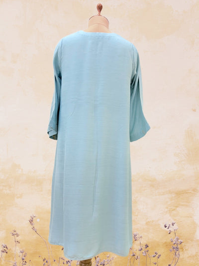 Nehal Sky Blue Long Kurta