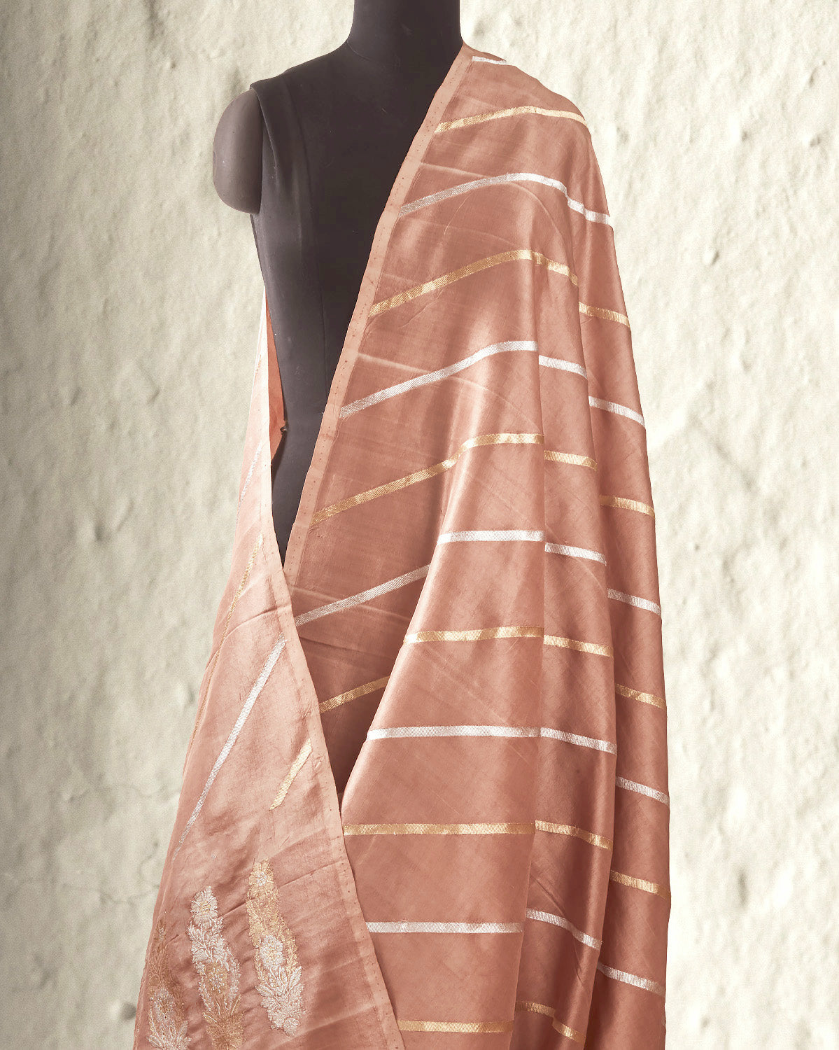 Blushing Peach Soft Silk Saree