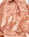 Blushing Peach Soft Silk Saree