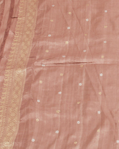 Blushing Peach Soft Silk Saree