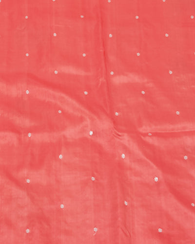 Falguni Coral Peach Boota Soft Silk Saree