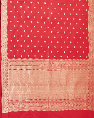 Varalakshmi Red Soft Silk Saree