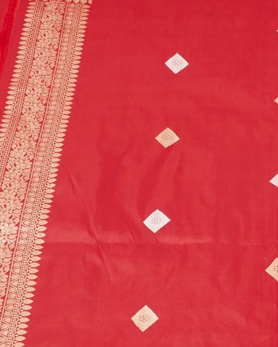 Varalakshmi Red Soft Silk Saree