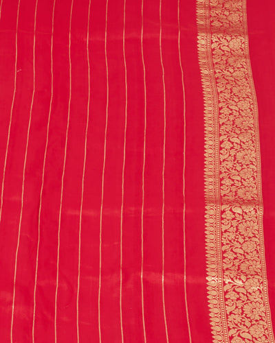 Padma priya Red Soft Silk Saree