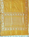 Aliveni Golden Yellow Soft Silk Saree