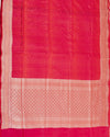 Pink & Red summer Silk Sari