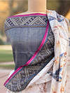 Florida Off White Beige Cotton Chanderi Saree