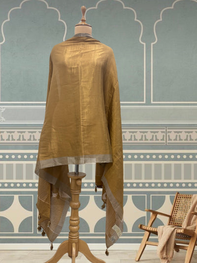 Kanak Durga Gold Tissue Dupatta