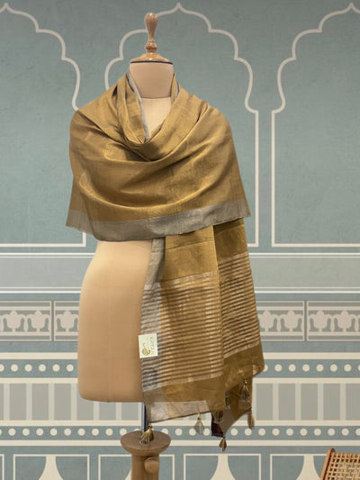 Kanak Durga Gold Tissue Dupatta