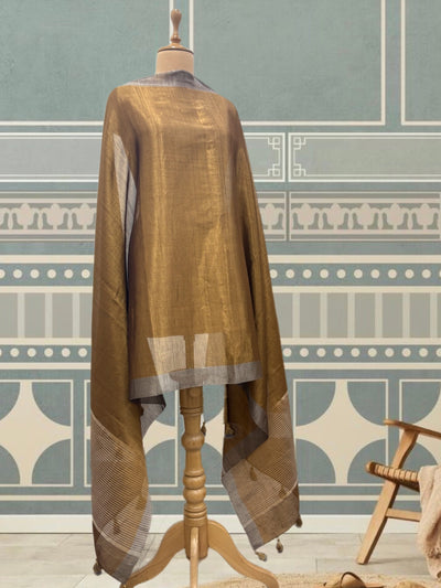 Sarva Mangala Antique Gold Tissue Dupatta