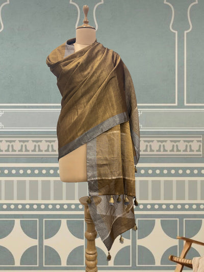 Sarva Mangala Antique Gold Tissue Dupatta