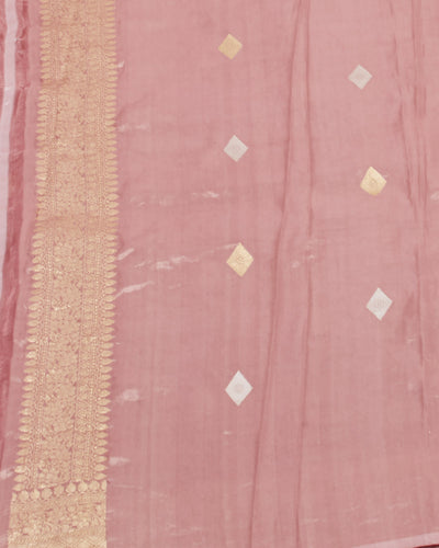 Blushing Pink Tissue Saree
