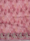 Nightingale Pink Embroidered Saree