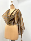 Antique Gold Stripe Tissue Stole