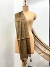 Antique Gold Stripe Tissue Stole