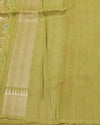 Shallow Lake Green Tussar Georgette Saree
