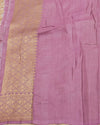 Namdroling Lavender Rangkaat Tussar Georgette Saree