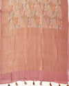Rinpoche Pastel Peach Rangkaat Tussar Georgette Saree