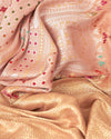 Mohini Kunj Peach Tussar Georgette Saree