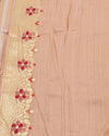 Mohini Kunj Peach Tussar Georgette Saree