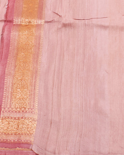 Florence Pink Rangkaat Tussar Georgette Sari