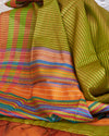 Enchanted Lake Green Gamchha Saree