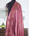 Amravati Mauve shaded Raw Silk Saree