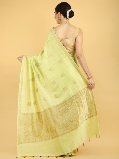 Janaki Green Matka Georgette Saree