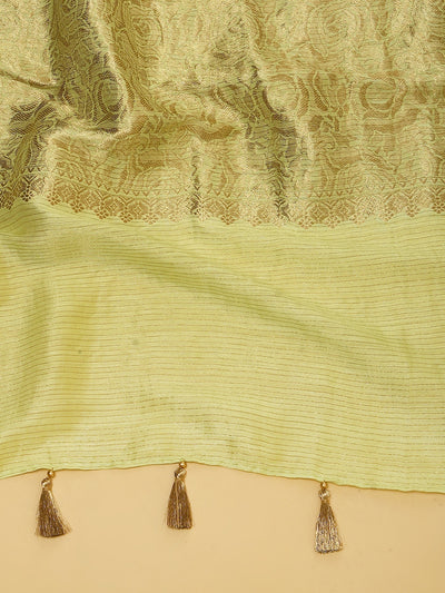 Janaki Green Matka Georgette Saree