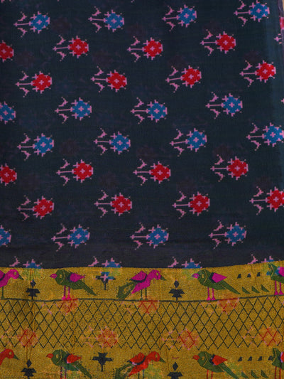 Birds Of Paradise Pink Georgette Saree
