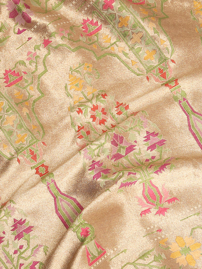 Kaiser Bagh Paithani Tussar Georgette Saree