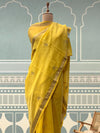 Florence Yellow Chanderi Cotton Sari