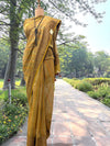 Karnavati Yellow Printed Cotton Saree