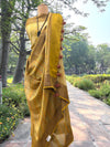 Karnavati Yellow Printed Cotton Saree
