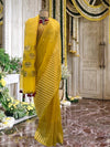 Crowning Glory Yellow Organza Saree