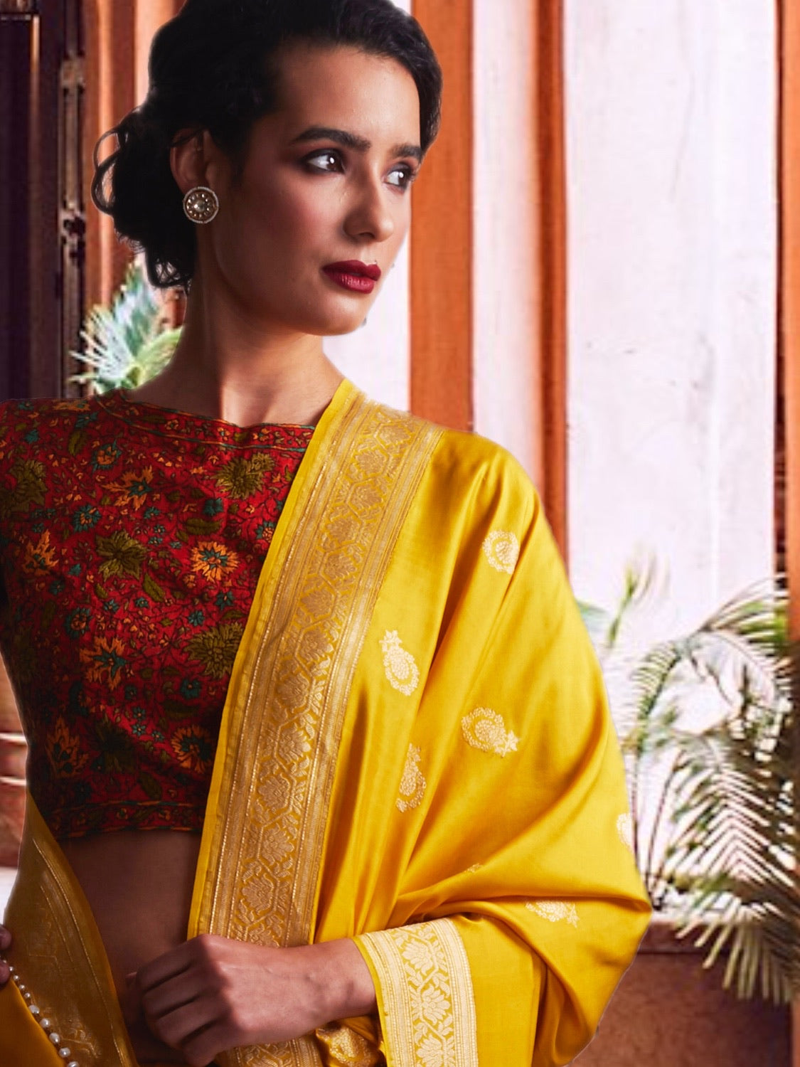 Jaisalmer Yellow Soft Silk Saree