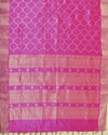 Wild Orchid Pink Chinya Silk Sari